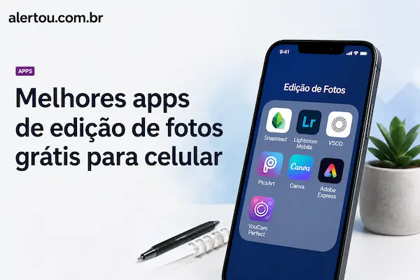 7 melhores apps para editar fotos grátis no celular em 2026
