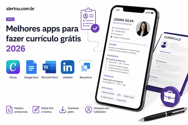 Como fazer currículo pelo celular melhores apps grátis em 2026