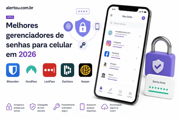 Melhores apps de gerenciador de senhas para celular em 2026