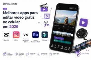 Melhores apps para editar vídeo no celular de graça em 2026